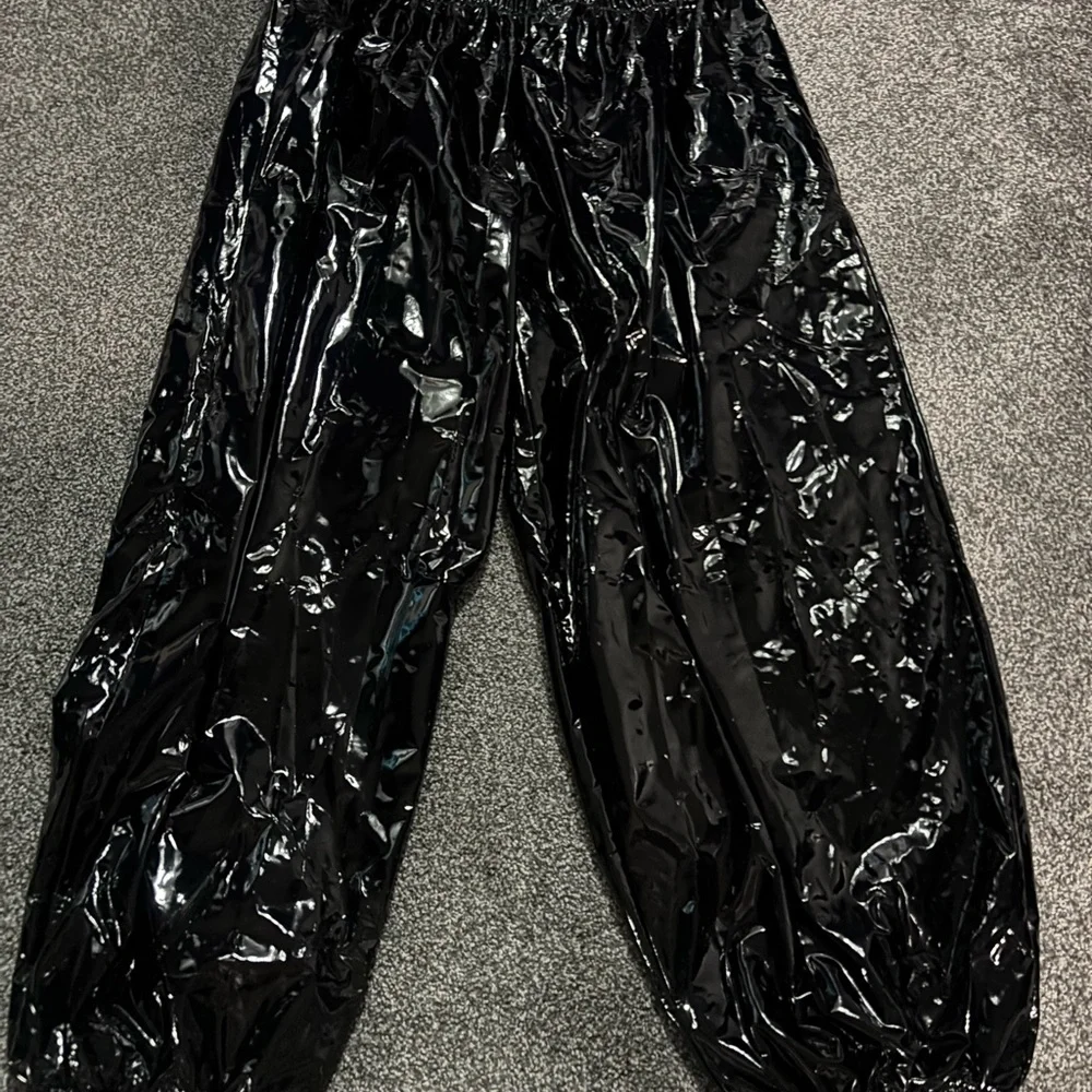 Shiny PVC Black Pants - Picture 1 of 5